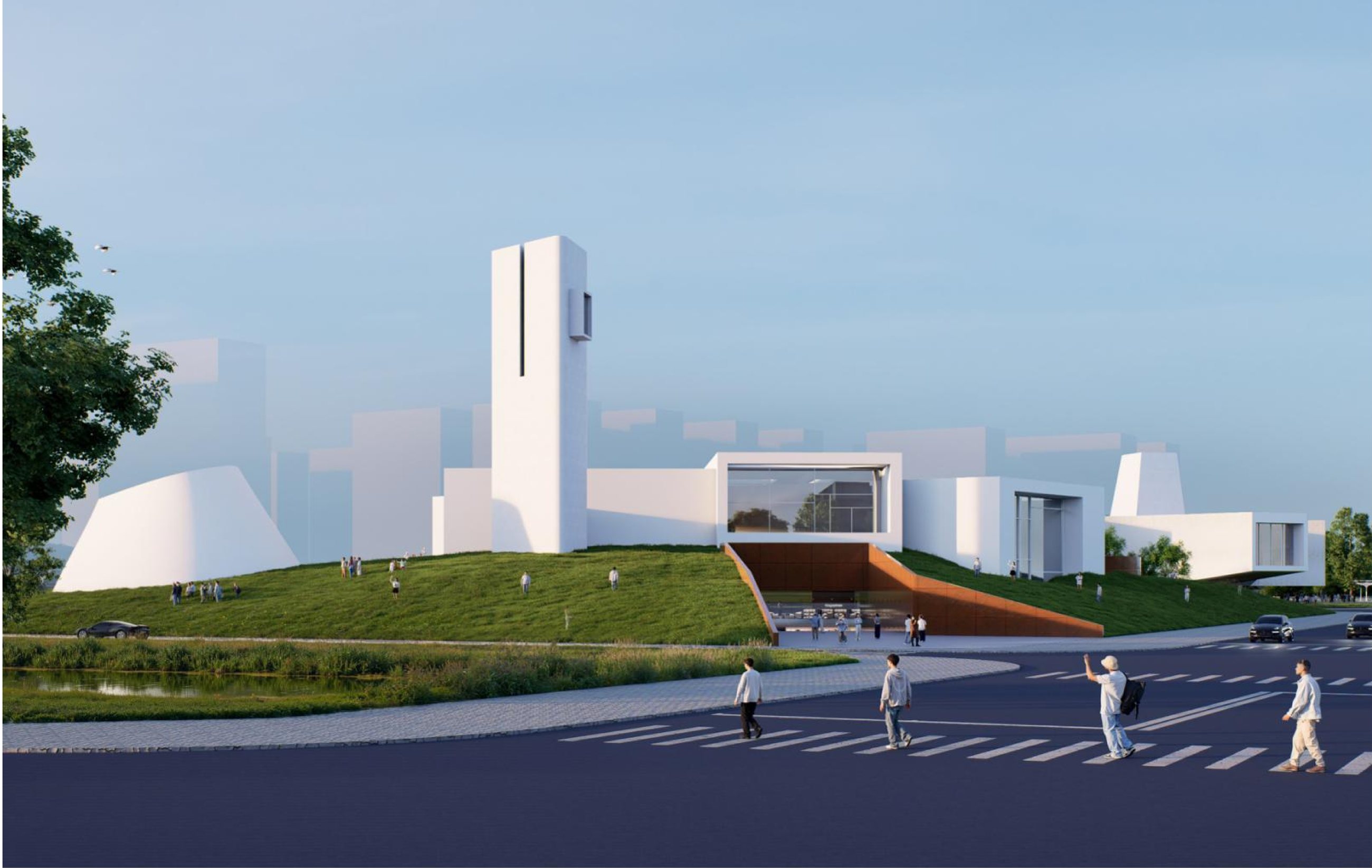 瑞安文化中心建筑效果图